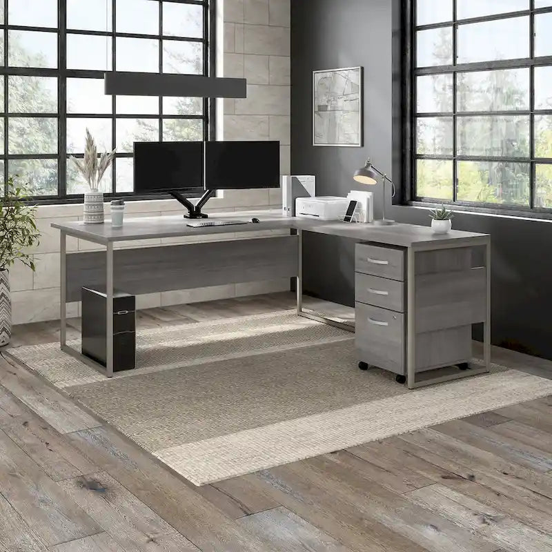 Support double moniteur réglable avec port USB