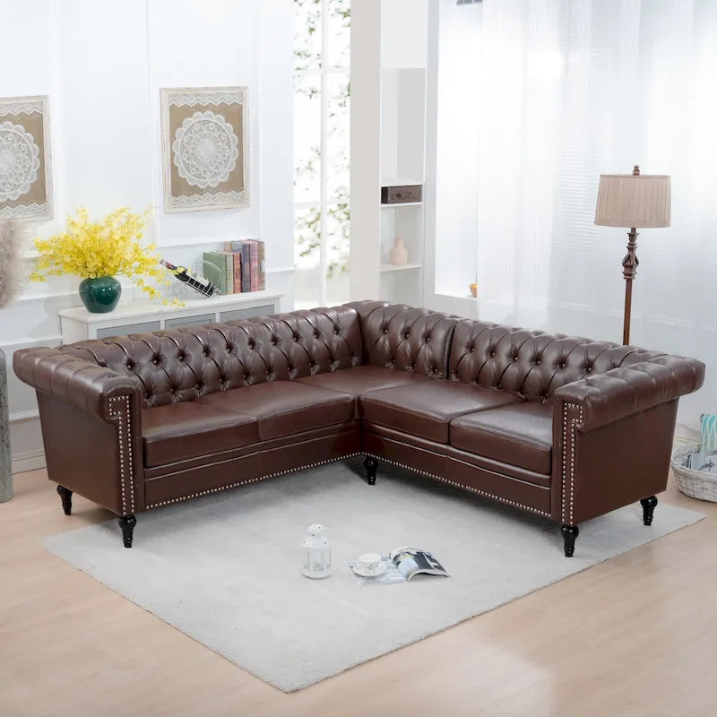 Canapé modulaire de luxe, en cuir PU