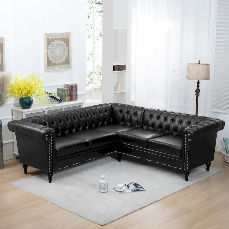 Canapé modulaire de luxe, en cuir PU