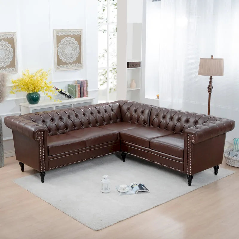 Canapé modulaire de luxe, en cuir PU