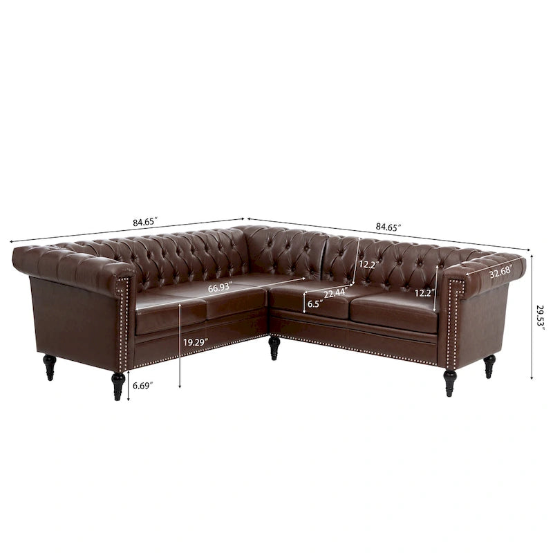 Canapé modulaire de luxe, en cuir PU