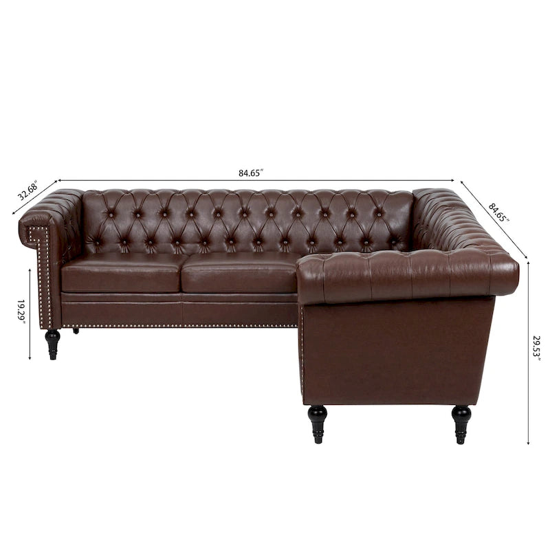 Canapé modulaire de luxe, en cuir PU