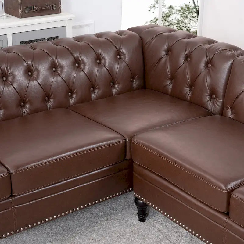 Canapé modulaire de luxe, en cuir PU