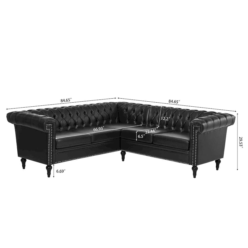Canapé modulaire de luxe, en cuir PU
