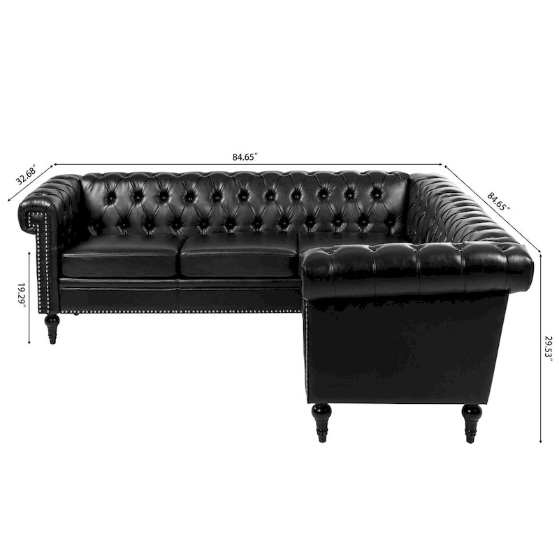 Canapé modulaire de luxe, en cuir PU