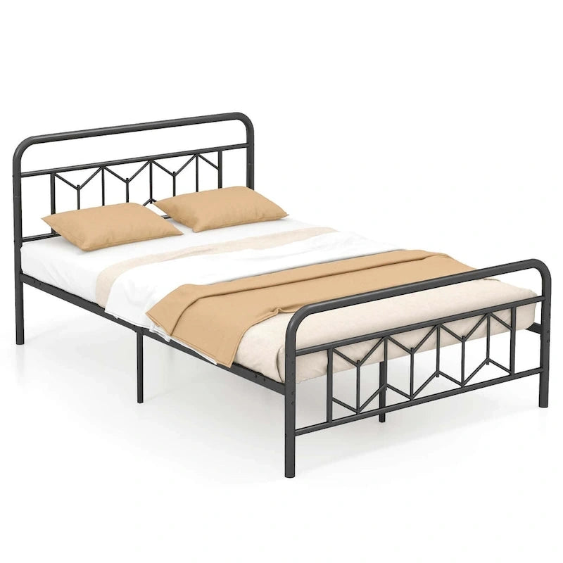 Base de lit Twin/Full/Queen/King avec sommier tapissier/matelas