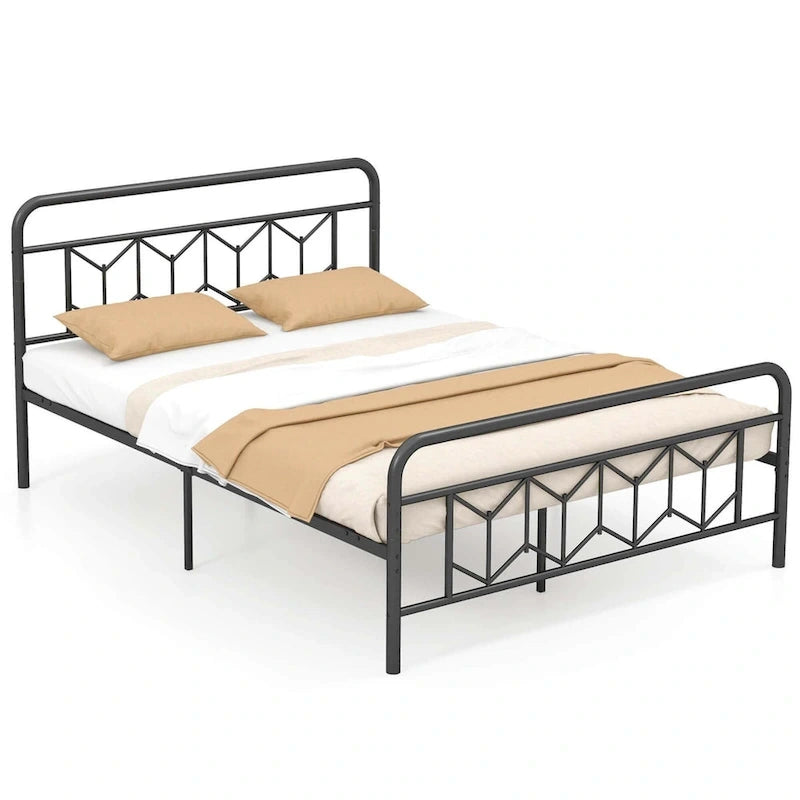 Base de lit Twin/Full/Queen/King avec sommier tapissier/matelas