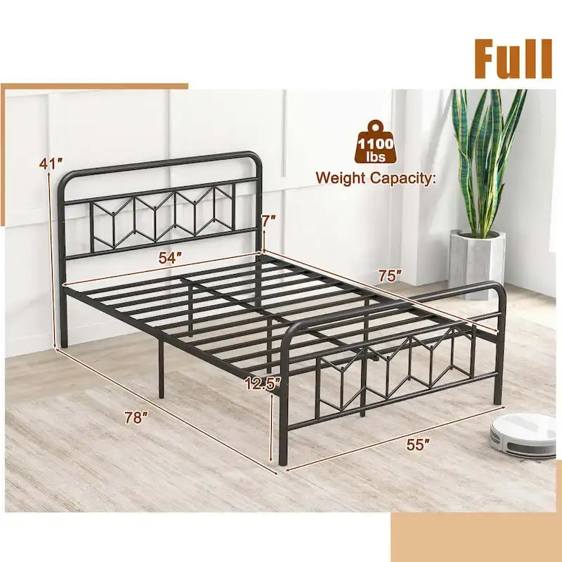 Base de lit Twin/Full/Queen/King avec sommier tapissier/matelas