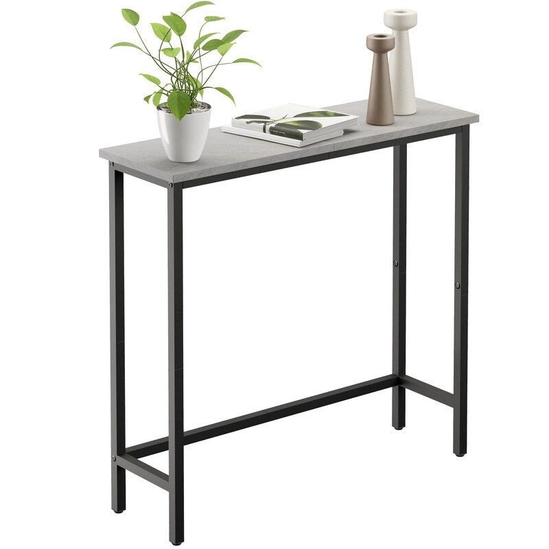 Table console étroite de 29,5 po, table de canapé fine pour couloir, chambre, salon ou hall d'entrée