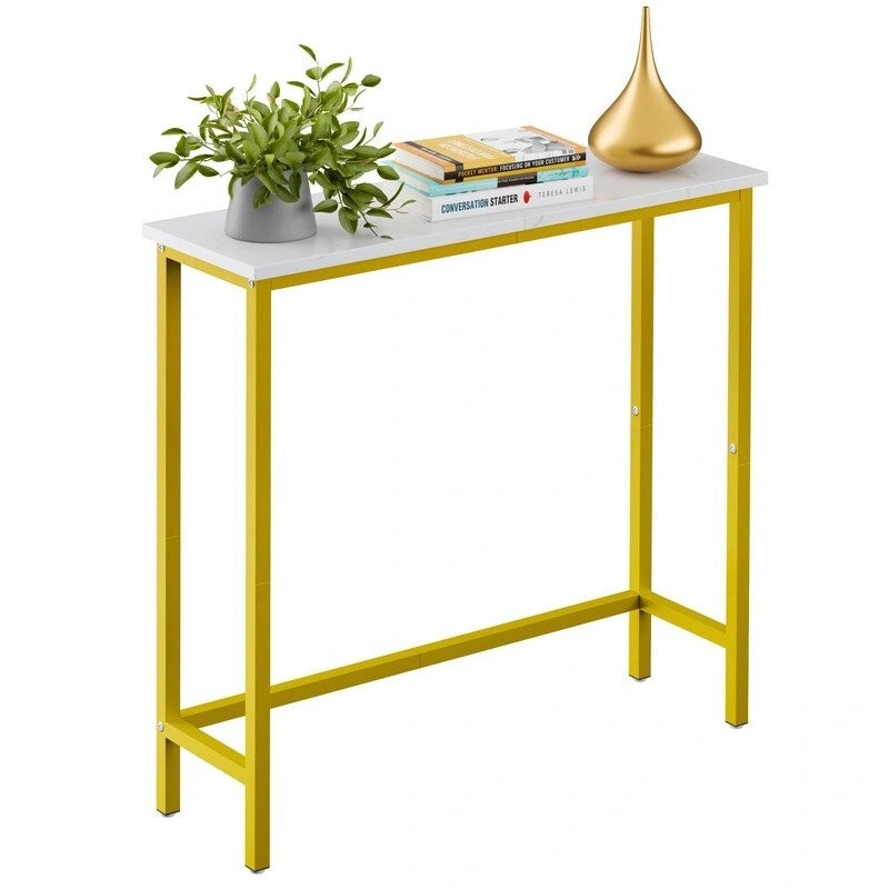 Table console étroite de 29,5 po, table de canapé fine pour couloir, chambre, salon ou hall d'entrée