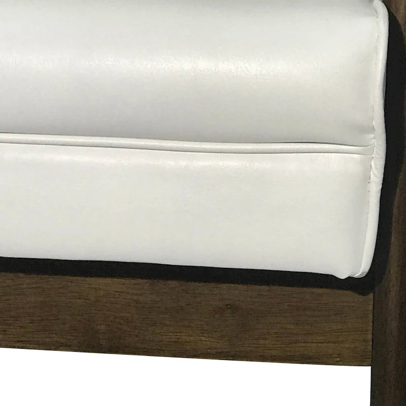 Fauteuil d'appoint dossier haut en similicuir 25,75 po