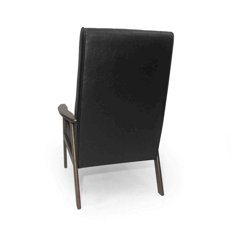 Fauteuil d'appoint dossier haut en similicuir 25,75 po