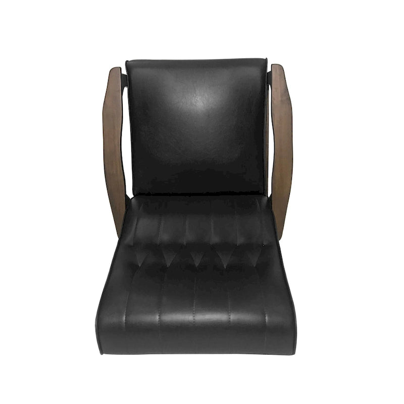 Fauteuil d'appoint dossier haut en similicuir 25,75 po