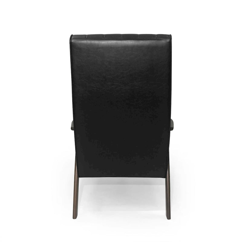 Fauteuil d'appoint dossier haut en similicuir 25,75 po