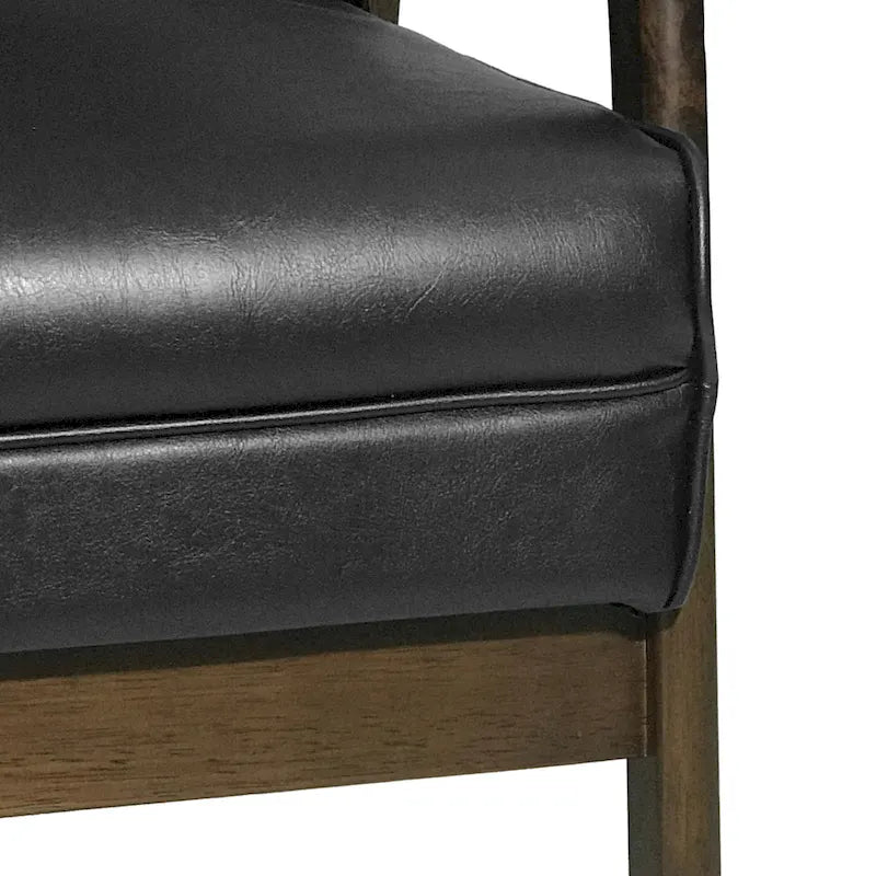 Fauteuil d'appoint dossier haut en similicuir 25,75 po
