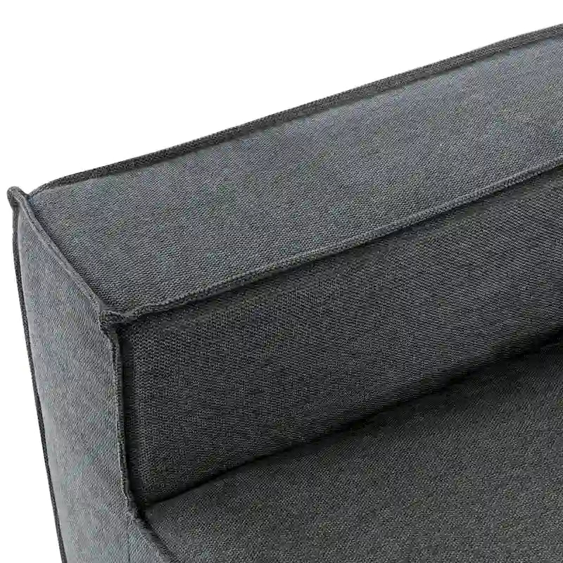 Gris 125 Canapé inclinable moderne à 4 places pour la relaxation dans le salon, convertible intérieur