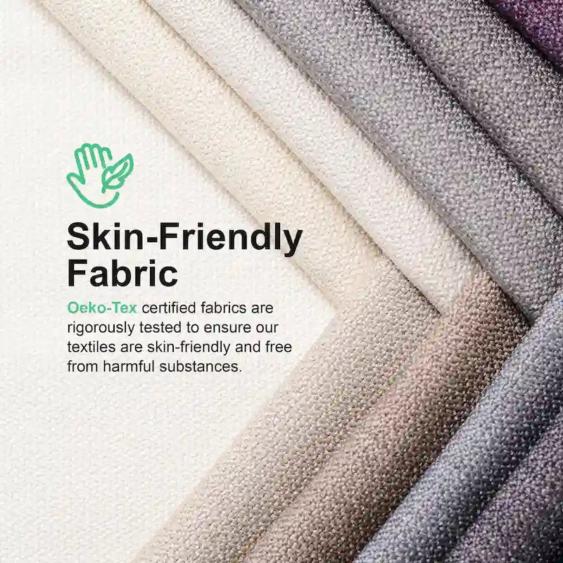 Causeuse moderne en chenille blanche avec coussins