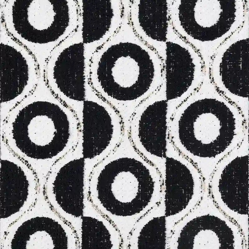 Causeuse moderne en chenille blanche avec coussins