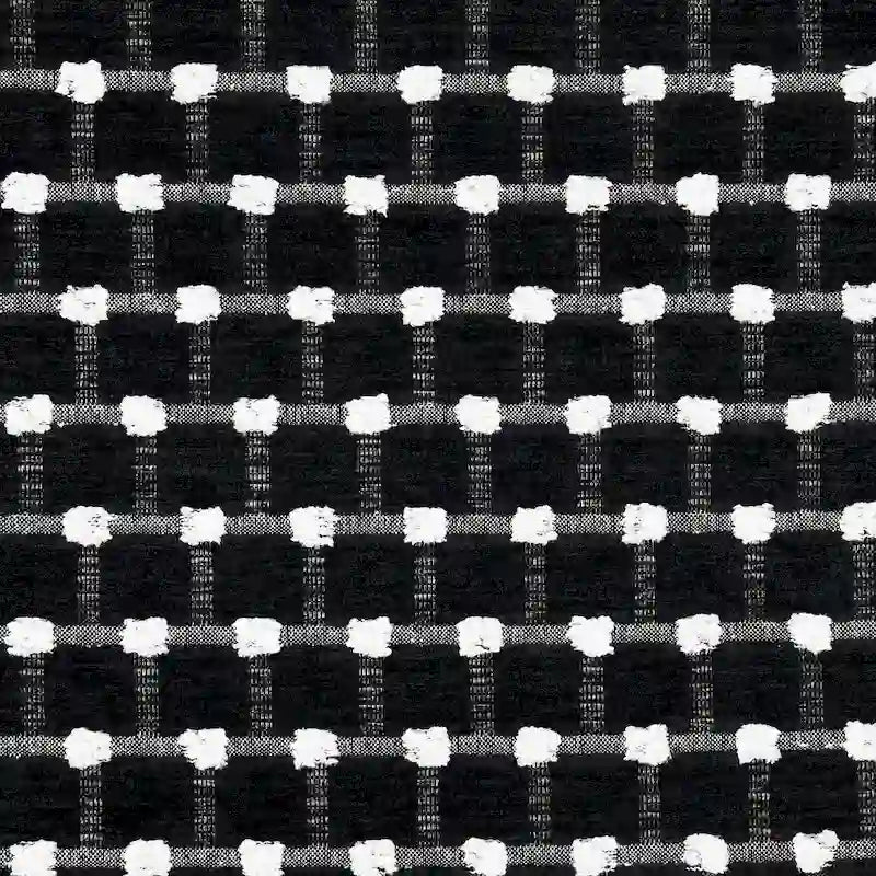 Causeuse moderne en chenille blanche avec coussins