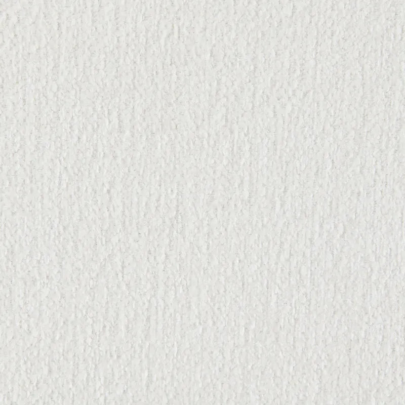 Causeuse moderne en chenille blanche avec coussins
