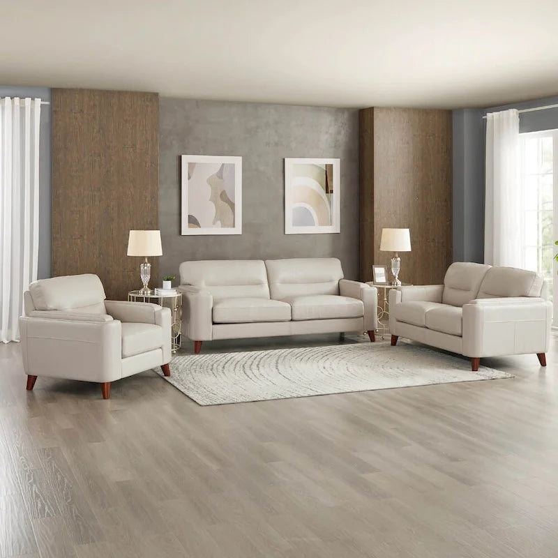 Chaise en orme et cuir, avec rembourrage en duvet, mousse à mémoire de forme et ressorts