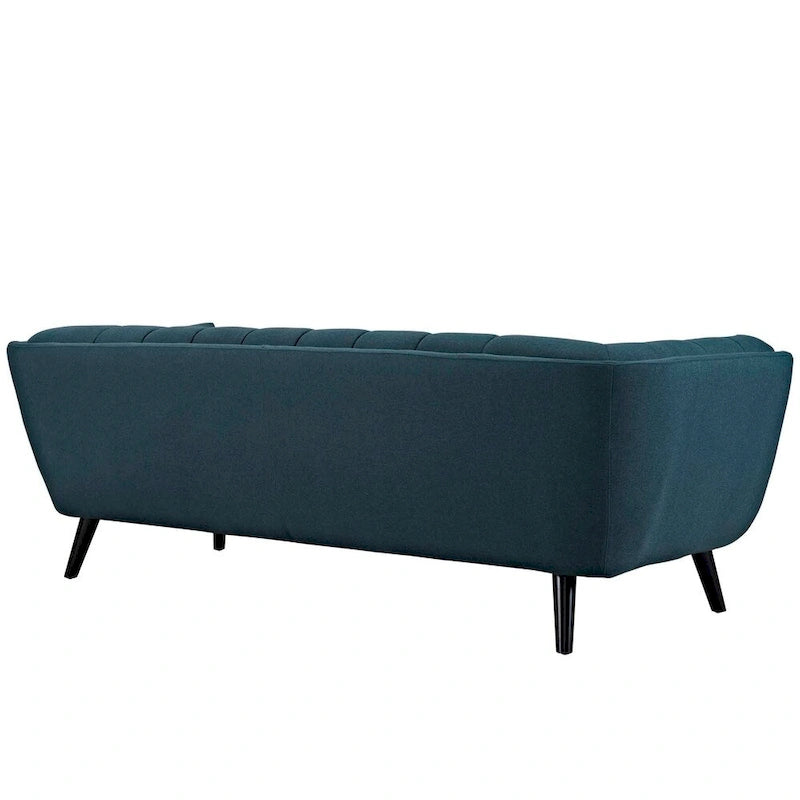 Ensemble canapé et fauteuil en tissu rembourré 2 pièces