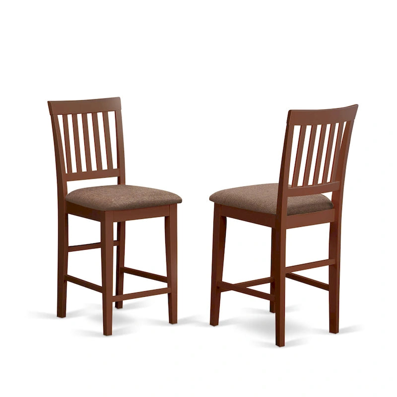 Table et chaises de bar trois pièces en acajou