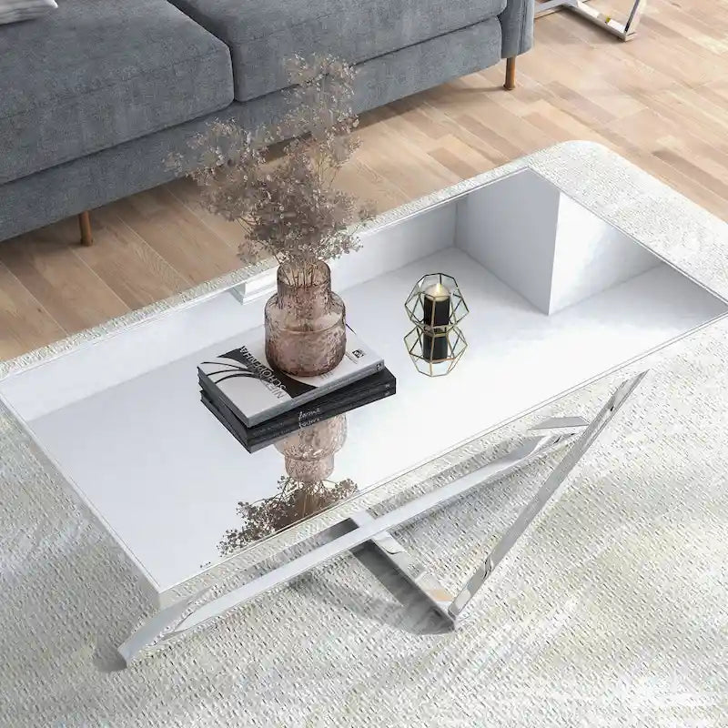 Table basse miroir de 47 pouces