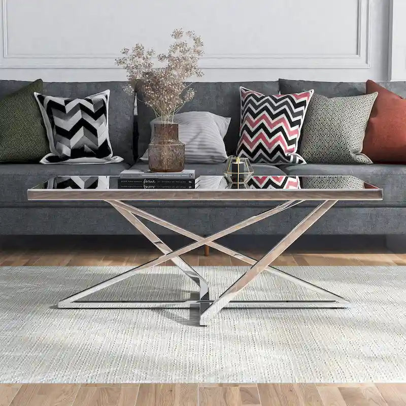 Table basse miroir de 47 pouces