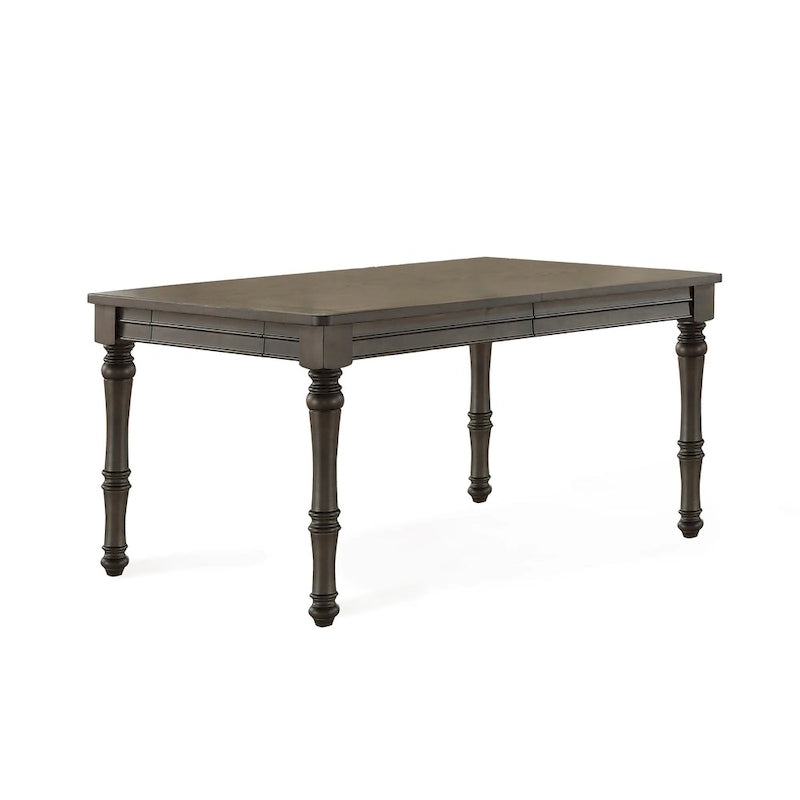 Table de salle à manger en bois de 80 pouces - grise