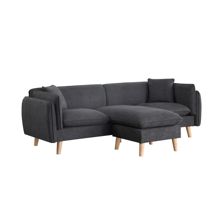 Canapé sectionnel en tissu avec méridienne