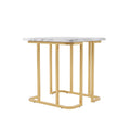 Table d'appoint style moderne 24 pouces aspect marbre