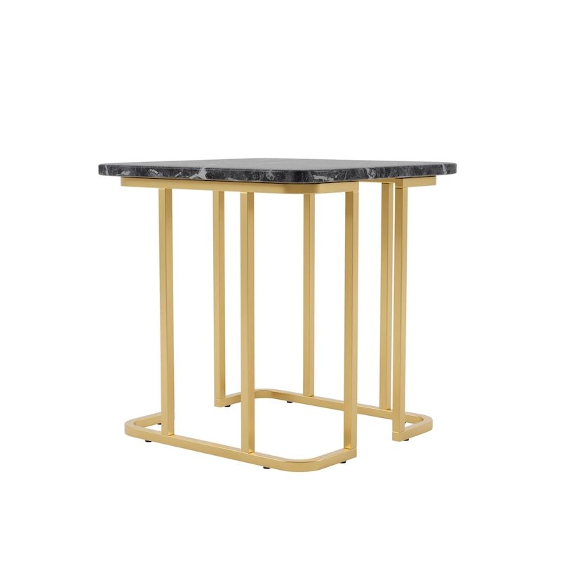 Table d'appoint style moderne 24 pouces aspect marbre