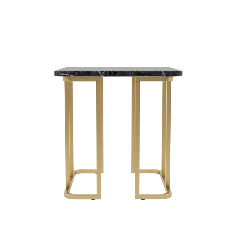 Table d'appoint style moderne 24 pouces aspect marbre