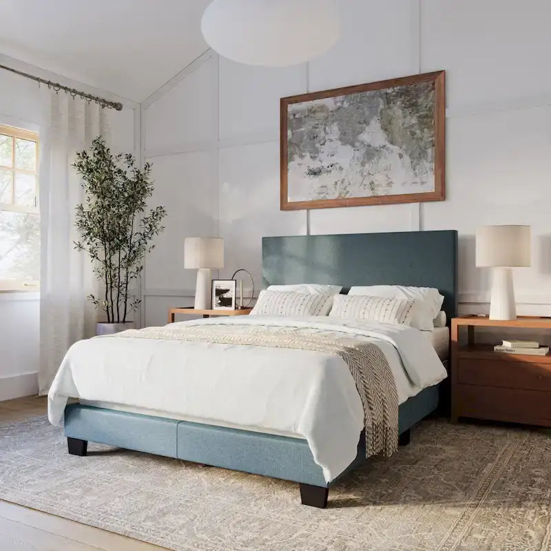 Lit double/deux places moderne, sommier requis