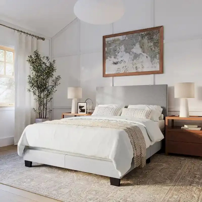 Lit double/deux places moderne, sommier requis