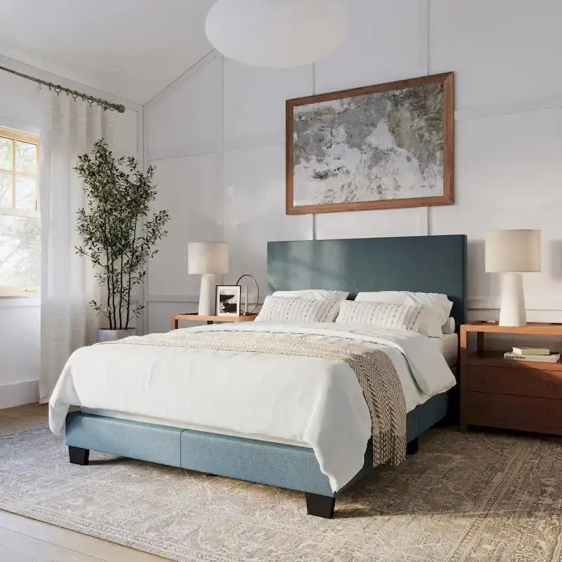 Lit double/deux places moderne, sommier requis