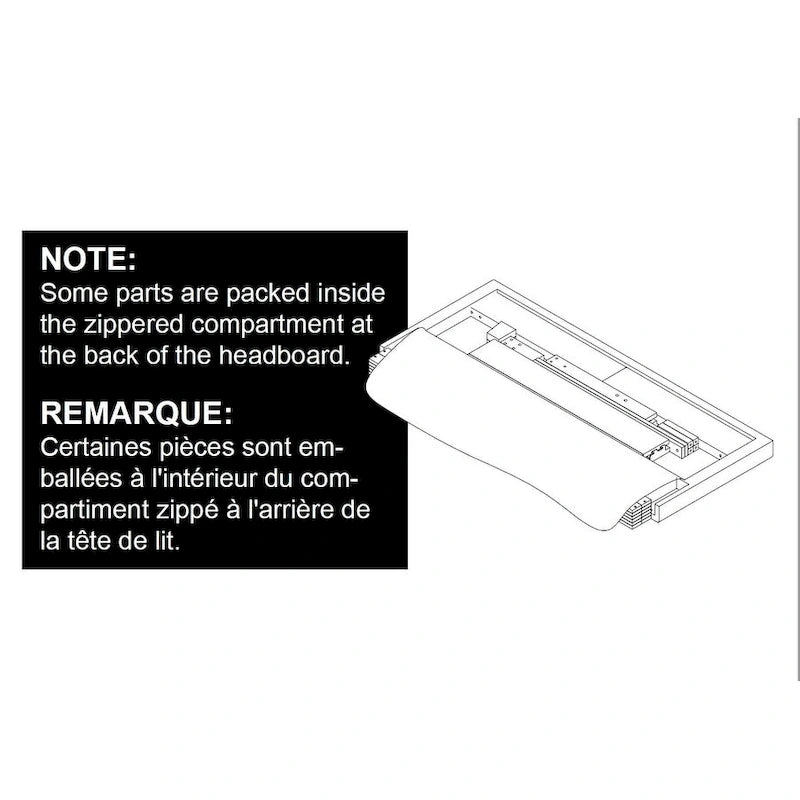 Lit double/deux places moderne, sommier requis