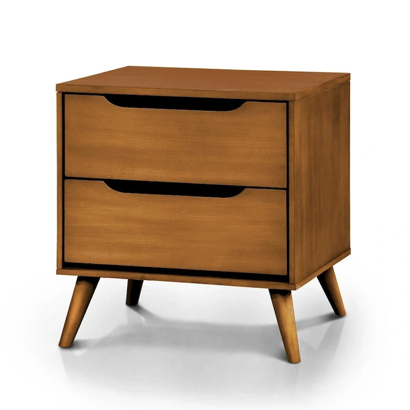 Ensemble de mobilier de chambre à coucher trois pièces, style médiéval, en chêne moderne avec plateforme