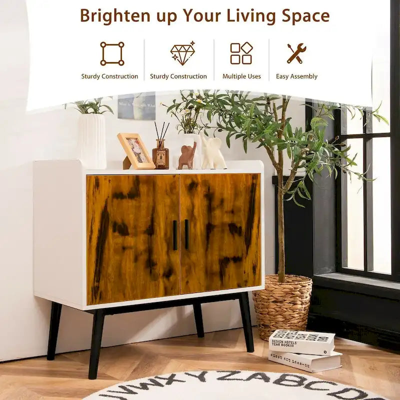 meuble de rangement en bois de style médiéval