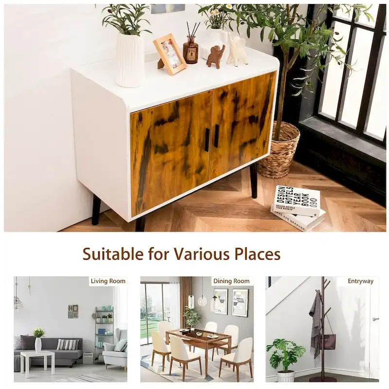 meuble de rangement en bois de style médiéval