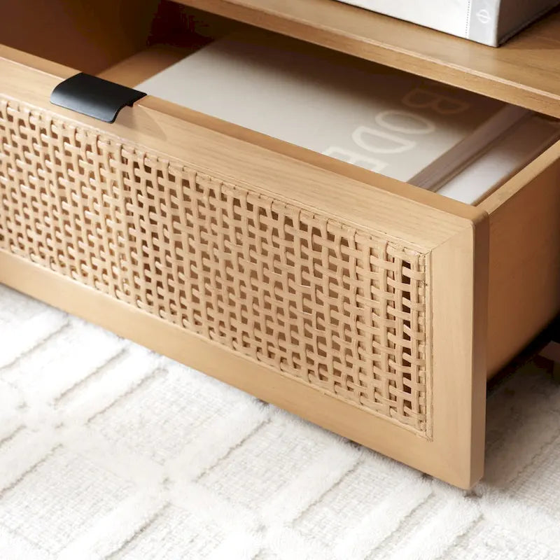Meuble TV à tiroirs doubles et à couche unique