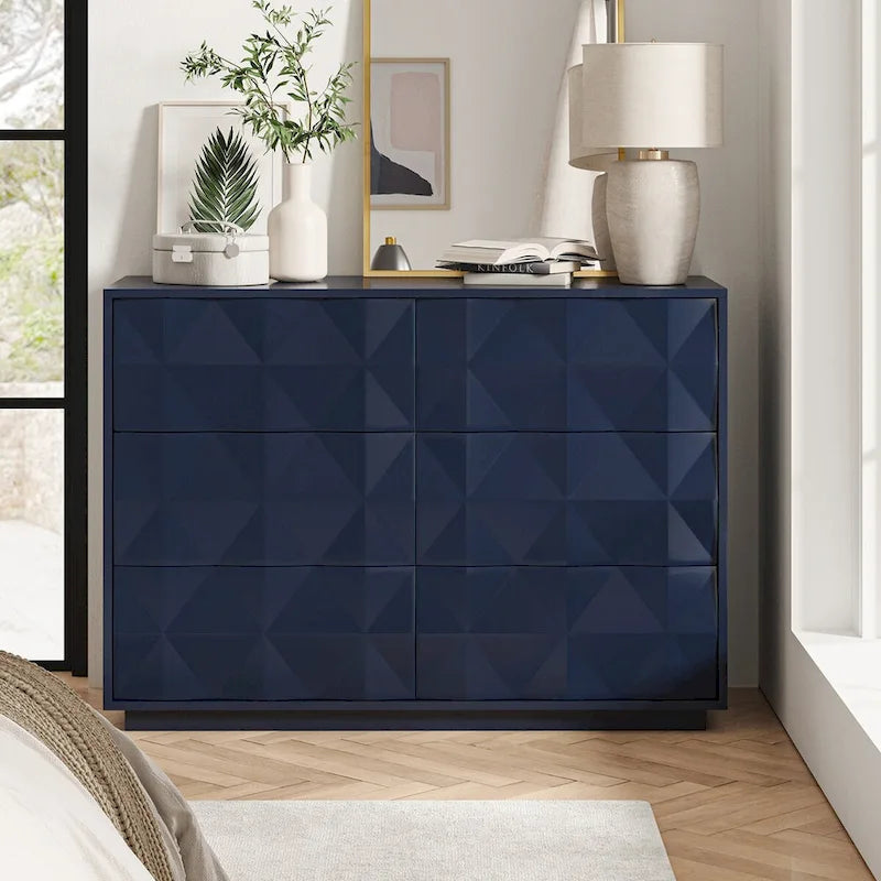 Commode moderne à six tiroirs
