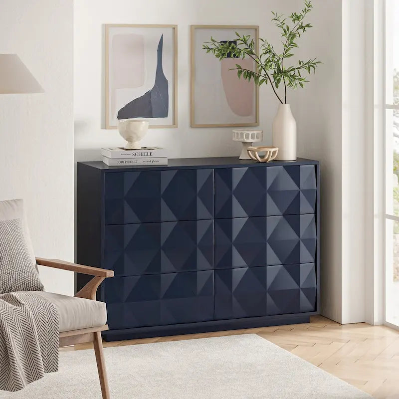 Commode moderne à six tiroirs