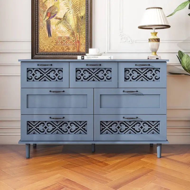 Commode 7 tiroirs Meuble américain convenant à une chambre à coucher