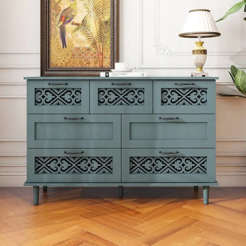 Commode 7 tiroirs Meuble américain convenant à une chambre à coucher