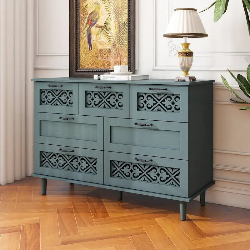 Commode 7 tiroirs Meuble américain convenant à une chambre à coucher