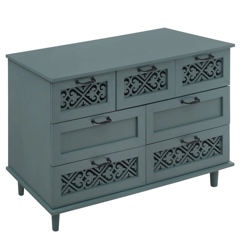 Commode 7 tiroirs Meuble américain convenant à une chambre à coucher