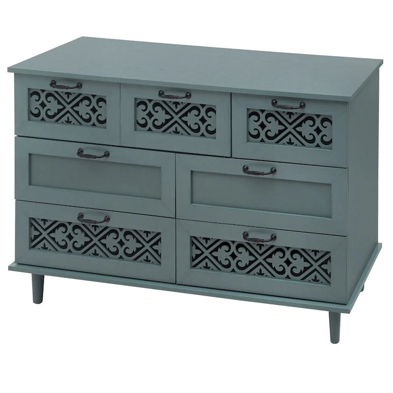 Commode 7 tiroirs Meuble américain convenant à une chambre à coucher