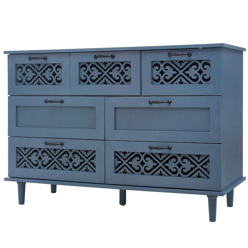 Commode 7 tiroirs Meuble américain convenant à une chambre à coucher